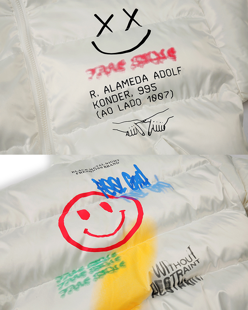 Graffiti Puffer Jacket