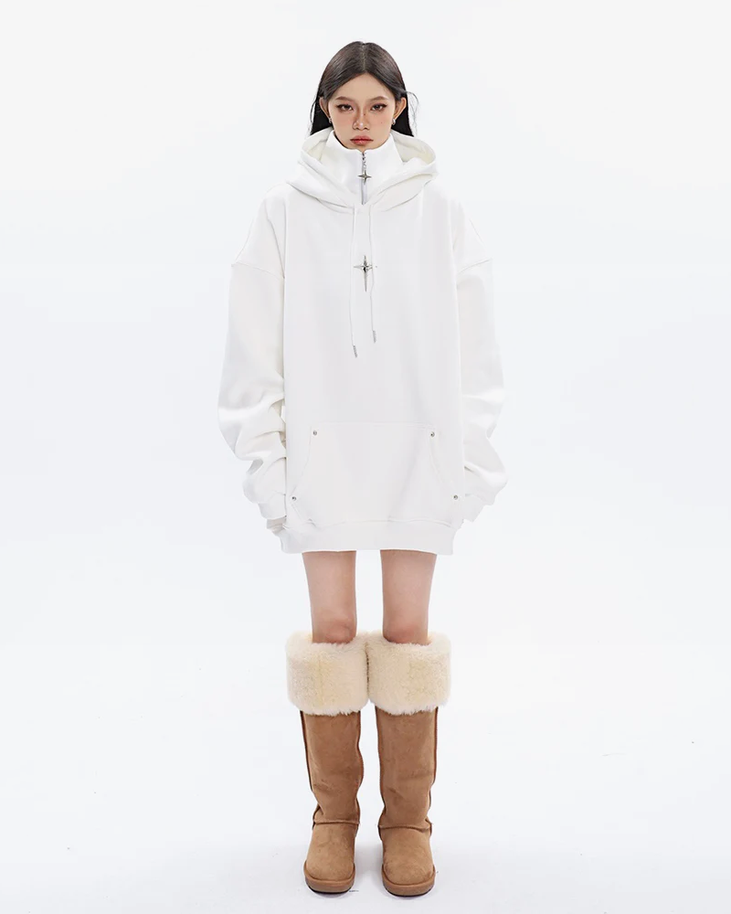 Hoodie High Collar