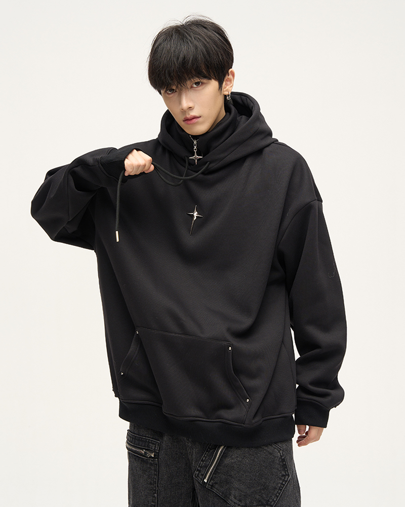 Hoodie High Collar