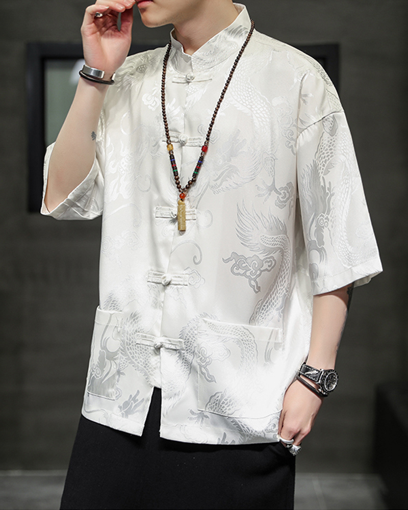 White Kimono Jacket Mens