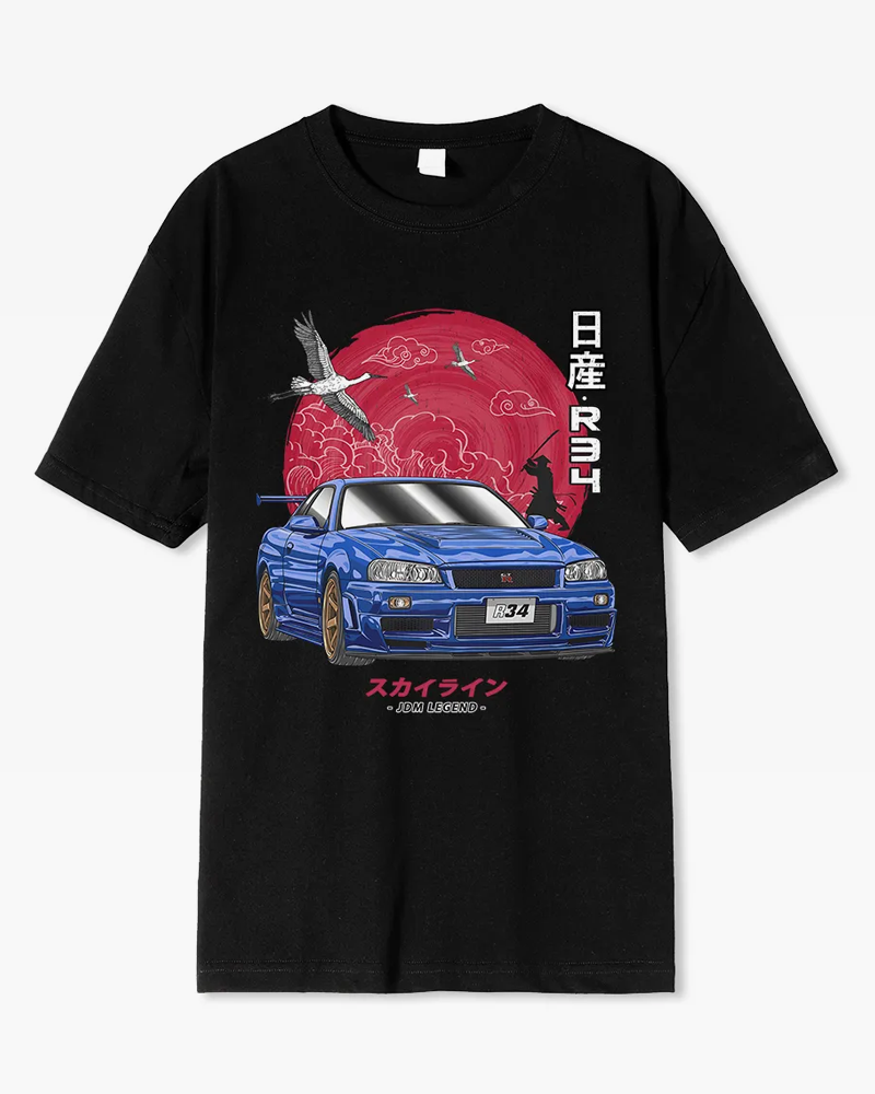 Nissan Skyline R34 Shirt | Yokai Clothing