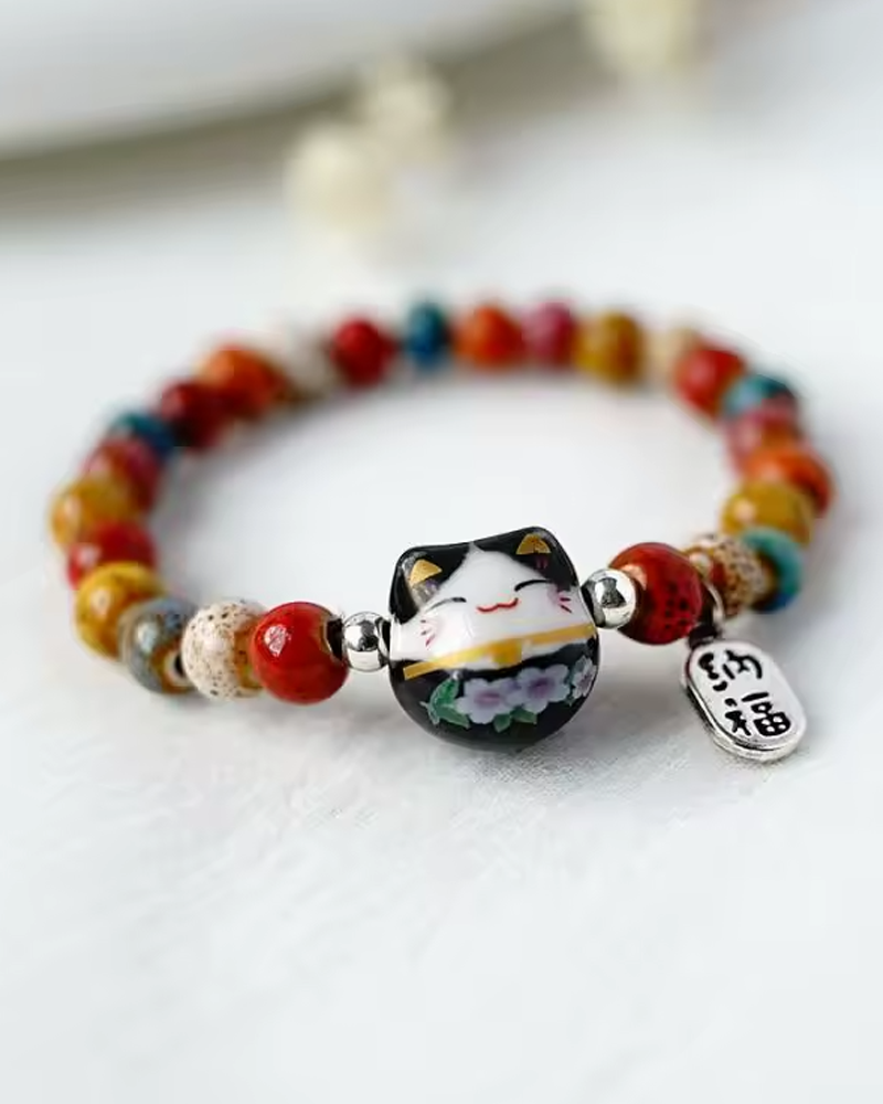 Japanese Lucky Cat Bracelet