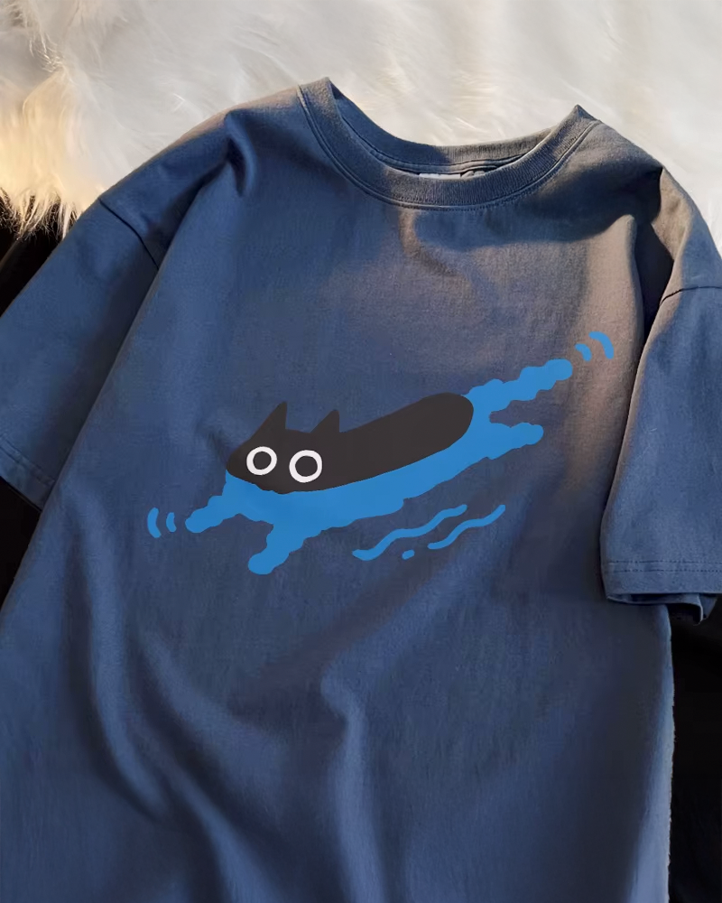 Swimming Cat Shirt