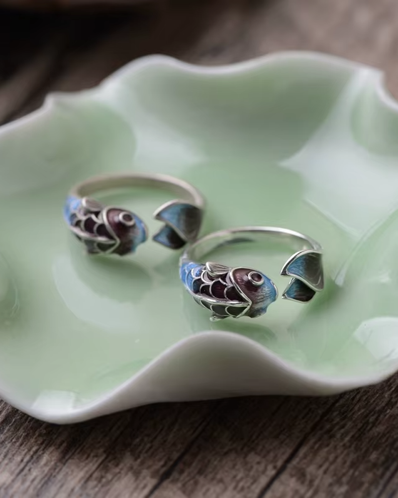 Koi Fish Finger Ring
