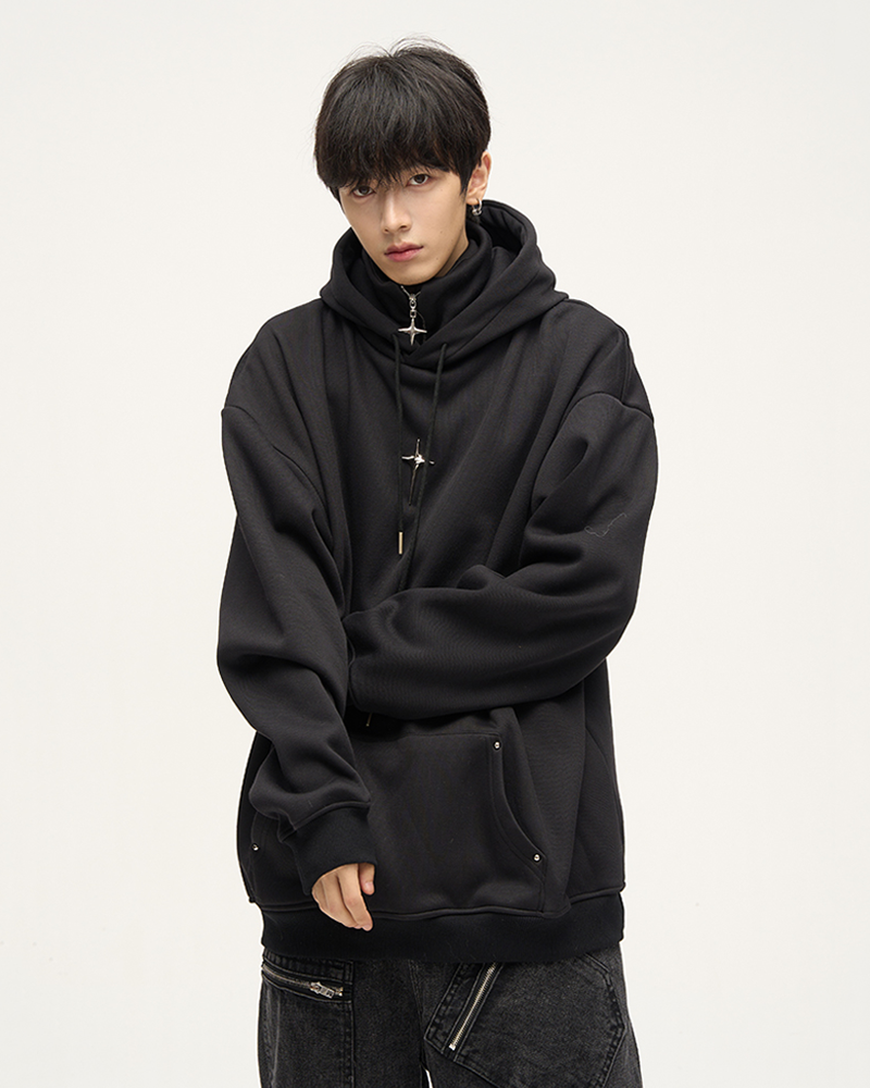 Hoodie High Collar