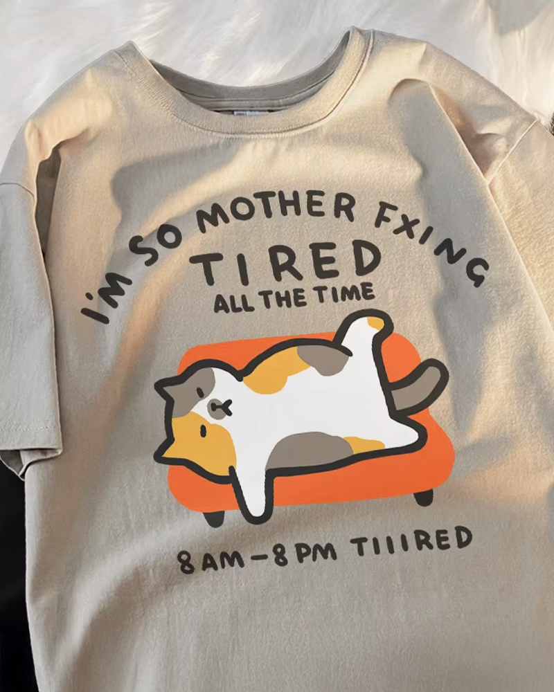 Tired Cat Shirt