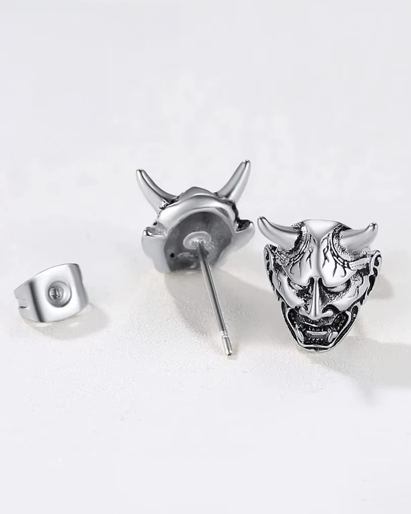 Oni Mask Earrings