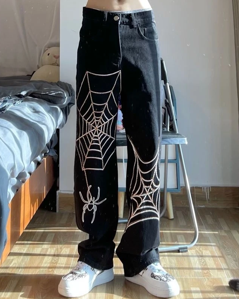 Spider Web Jeans