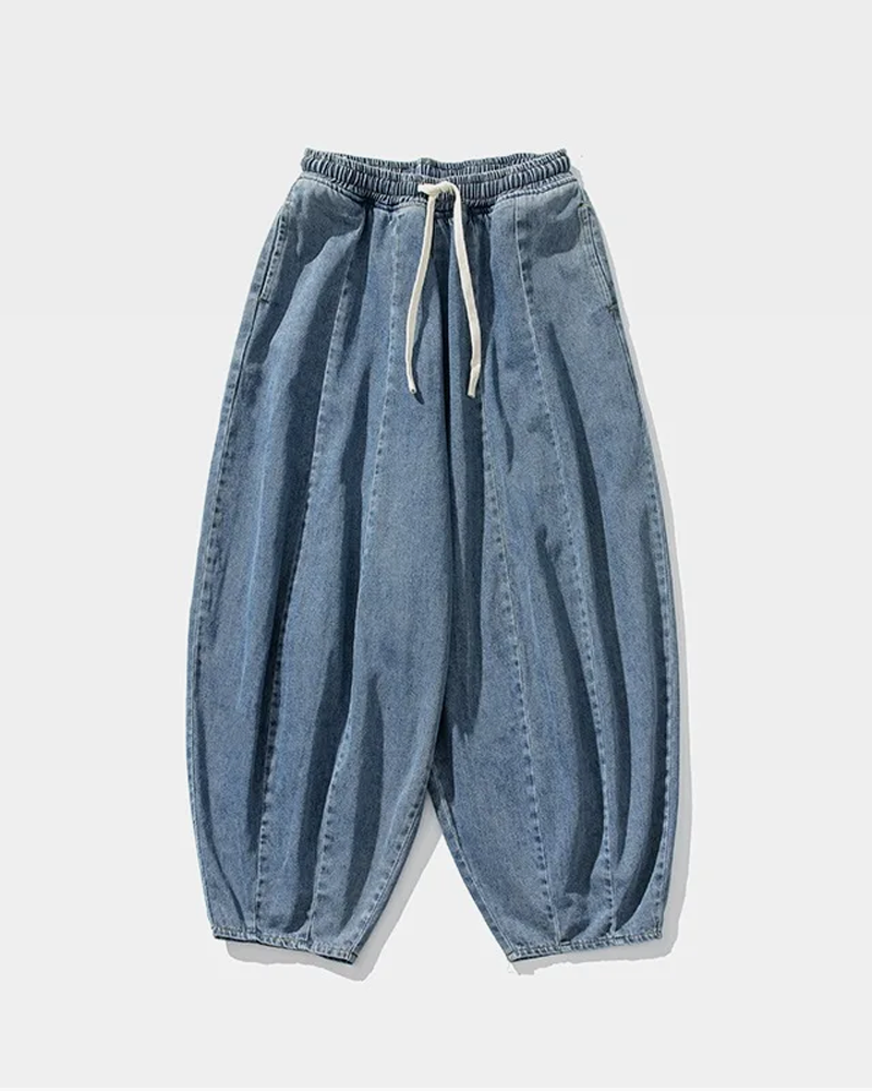 Denim Harem Pants