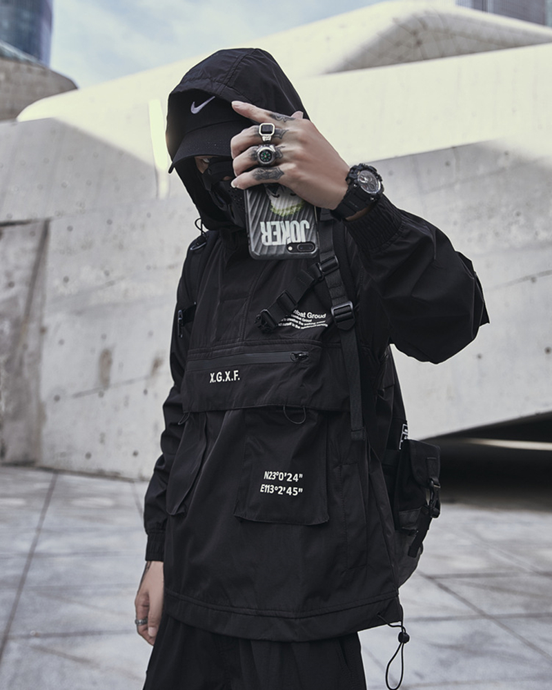 Black Techwear Jacket