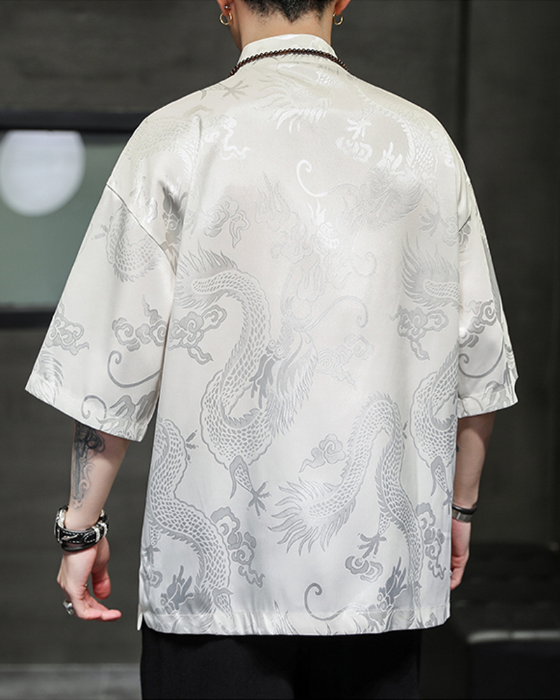 White Kimono Jacket Mens