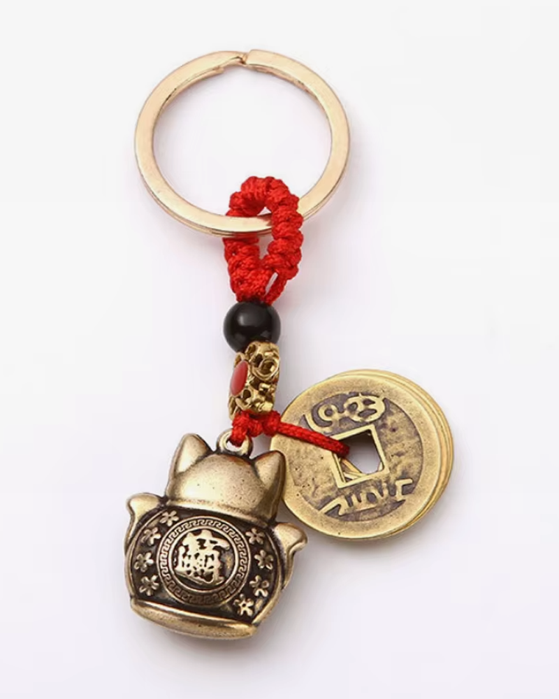 Japanese Lucky Cat Keychain