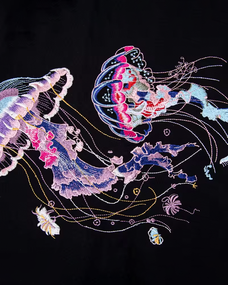 Jellyfish Embroidered Shirt