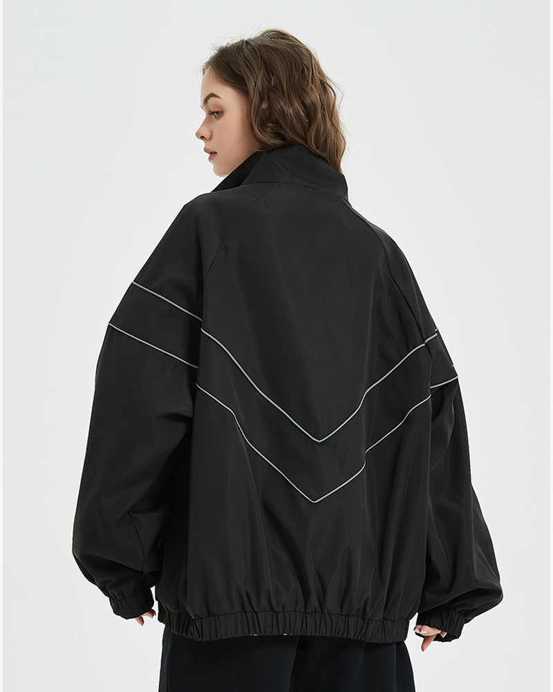 Jacket With Reflective Stripes