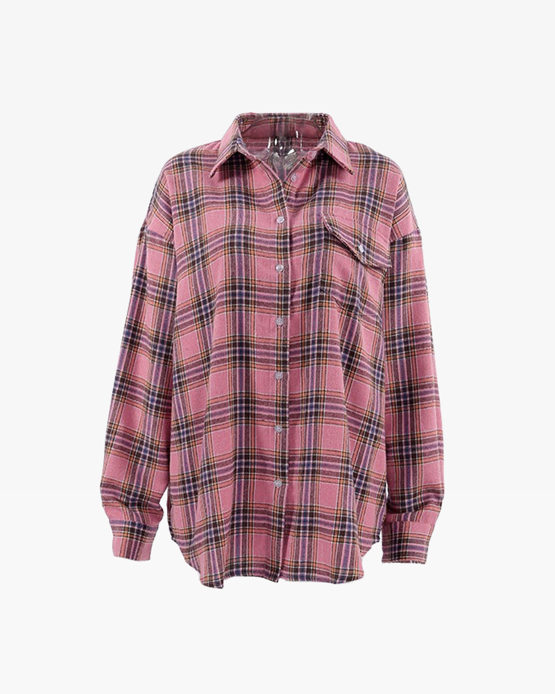 Pink Plaid Shirt