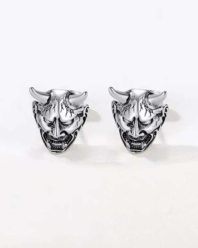 Oni Mask Earrings