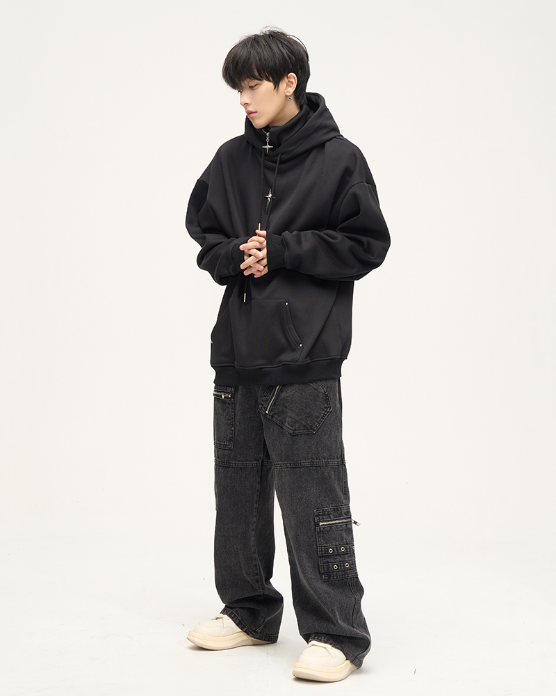 Hoodie High Collar