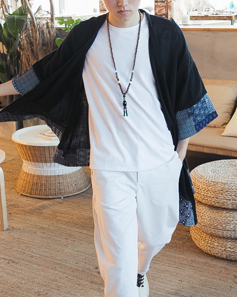 Mens Kimono Cardigan