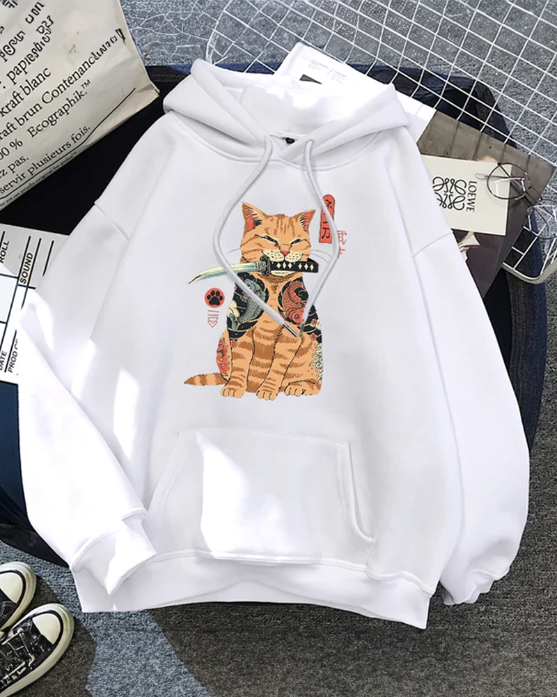 Samurai Cat Hoodie