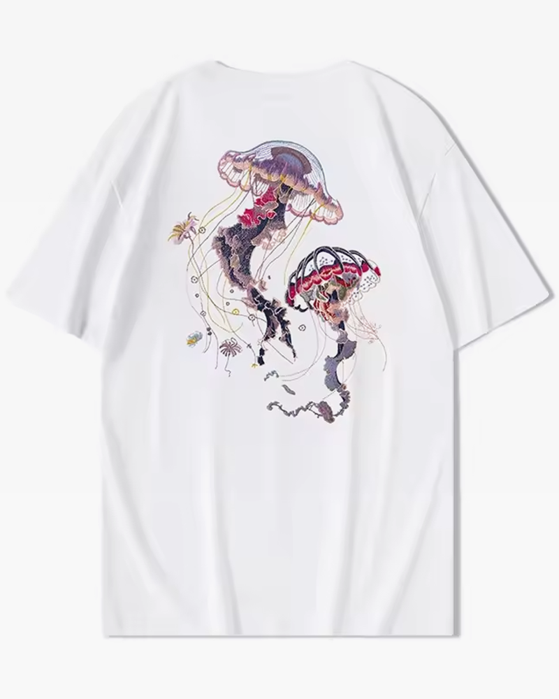 Jellyfish Embroidered Shirt