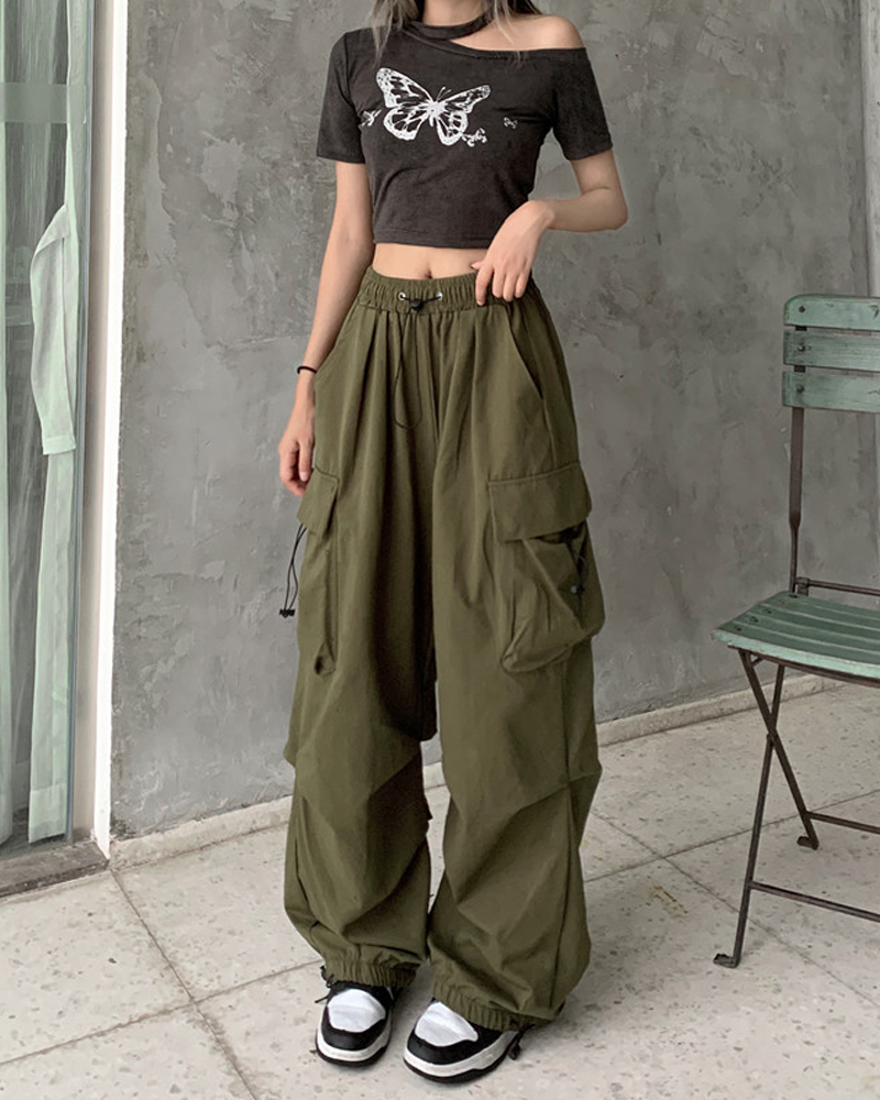 Green Parachute Pants