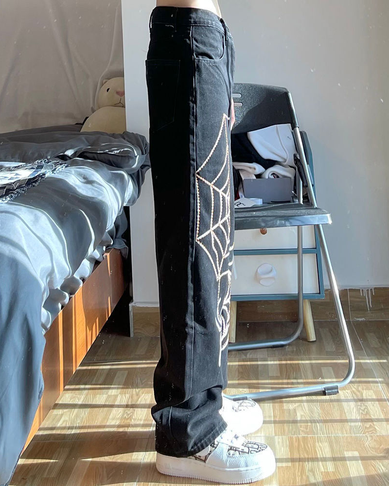 Spider Web Jeans
