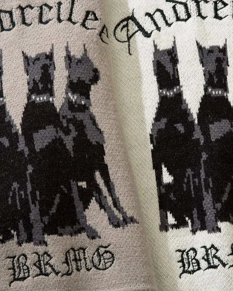 Doberman Print Sweater