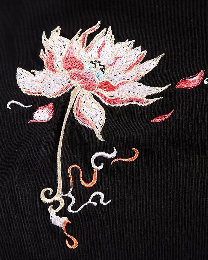Phoenix Embroidered T Shirt