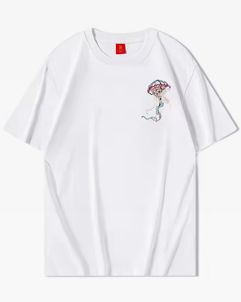 Jellyfish Embroidered Shirt