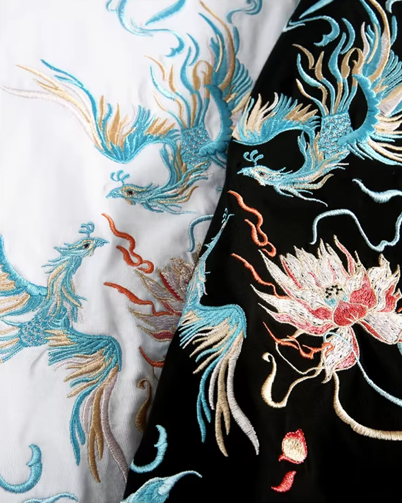 Phoenix Embroidered T Shirt