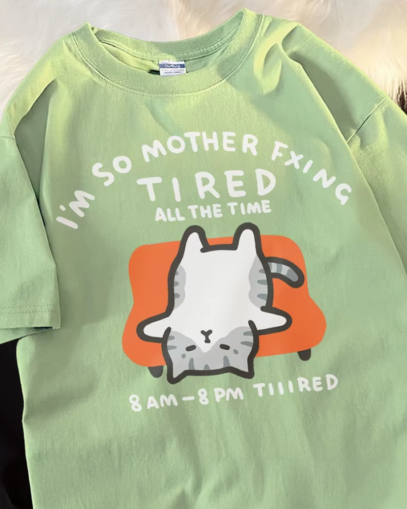 Tired Cat Shirt
