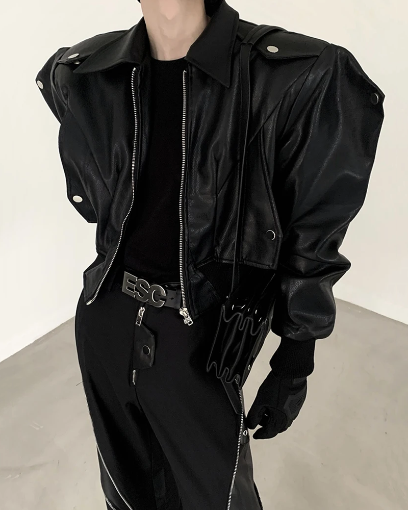 Men's Oversized Leather Jacket