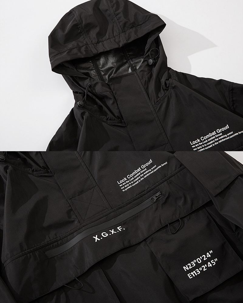 Black Techwear Jacket