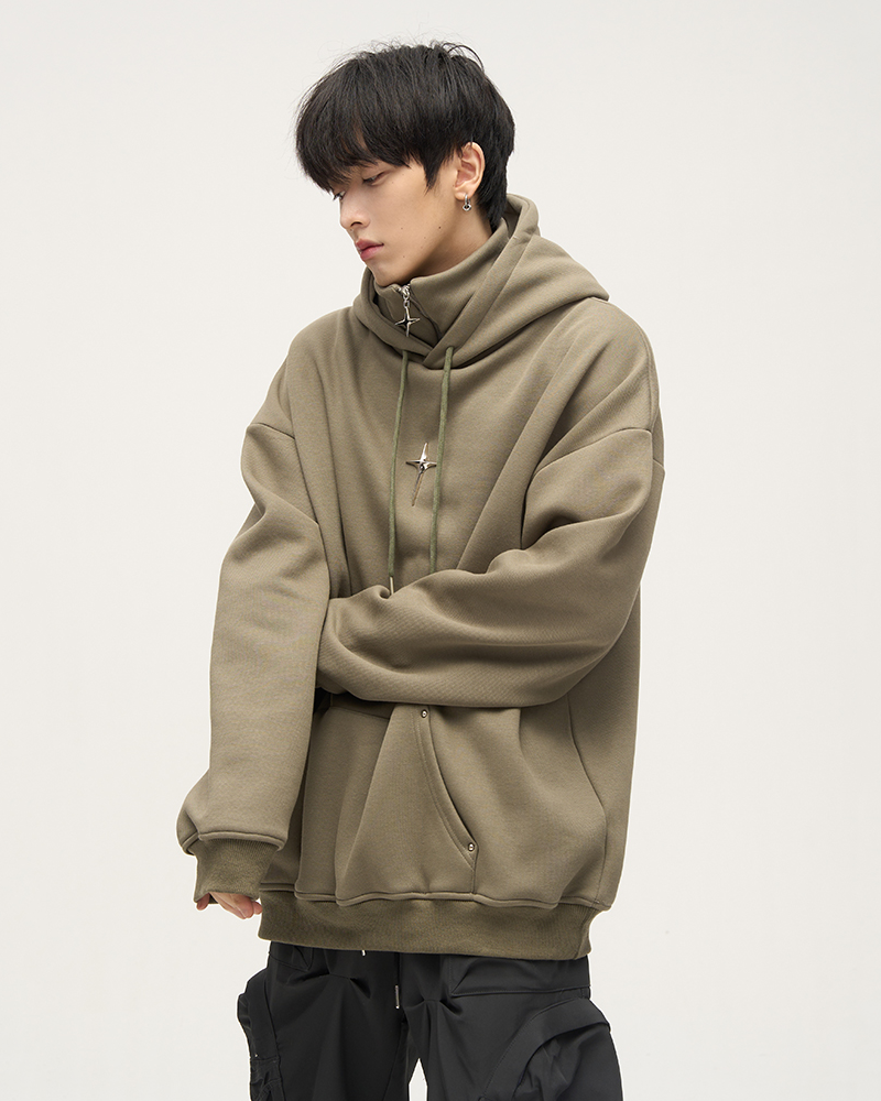 Hoodie High Collar