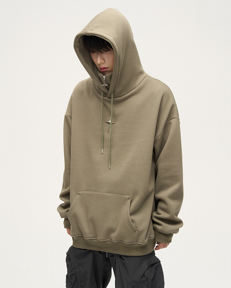 Hoodie High Collar