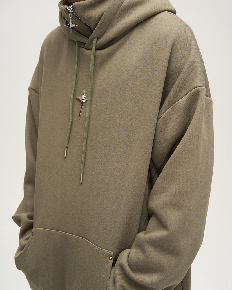 Hoodie High Collar