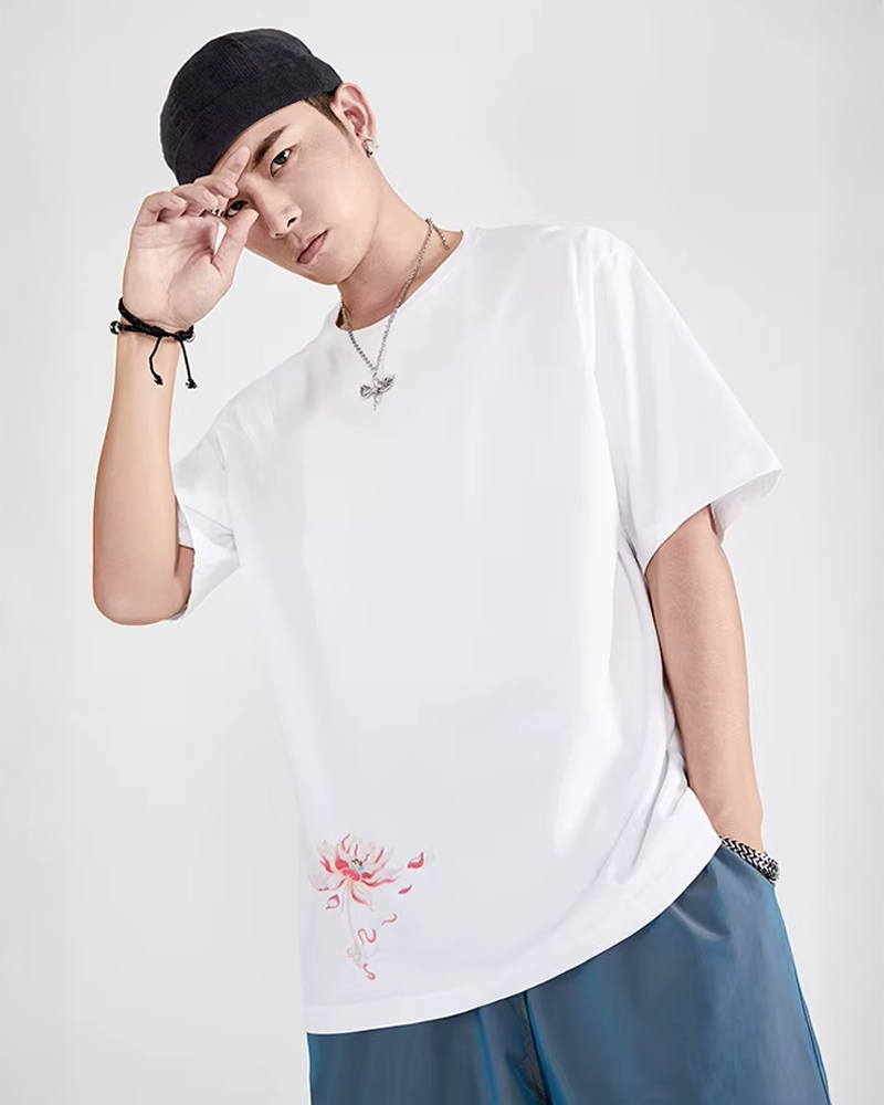 Phoenix Embroidered T Shirt