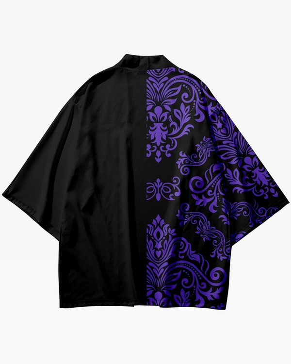 Dark Purple Kimono Jacket