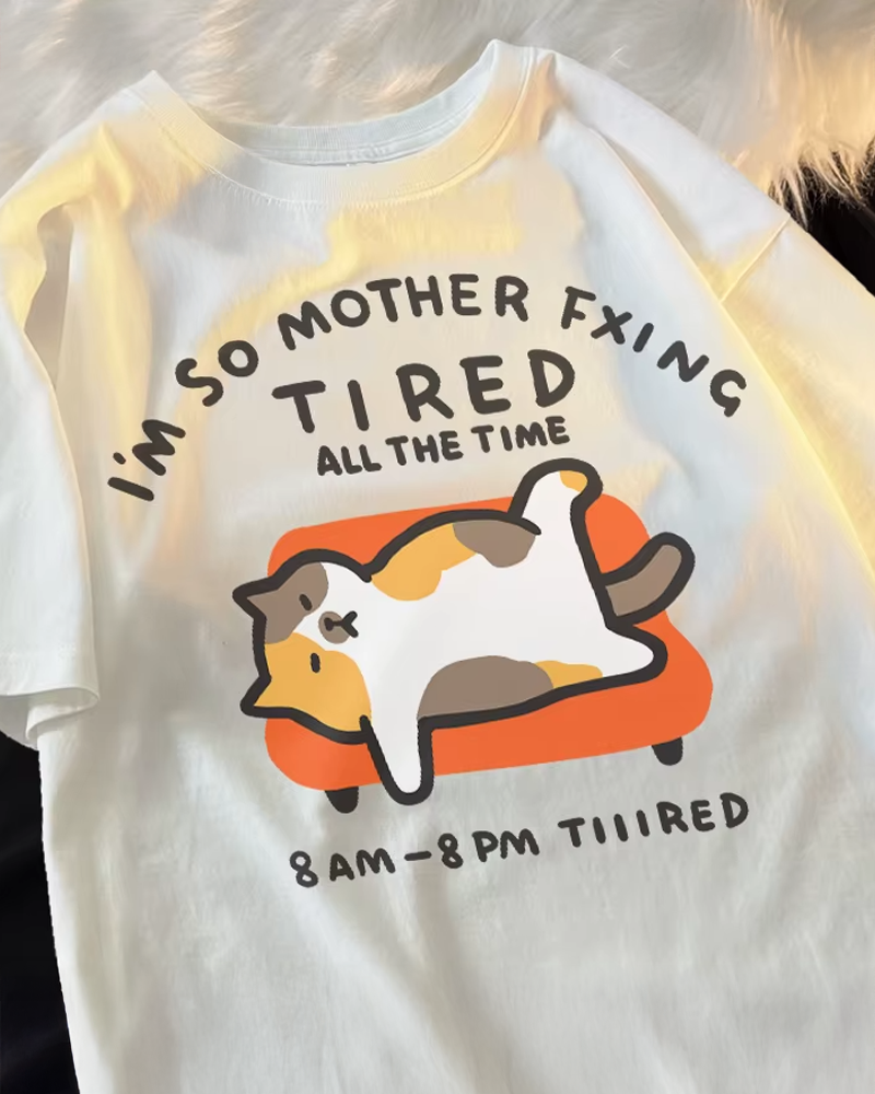 Tired Cat Shirt