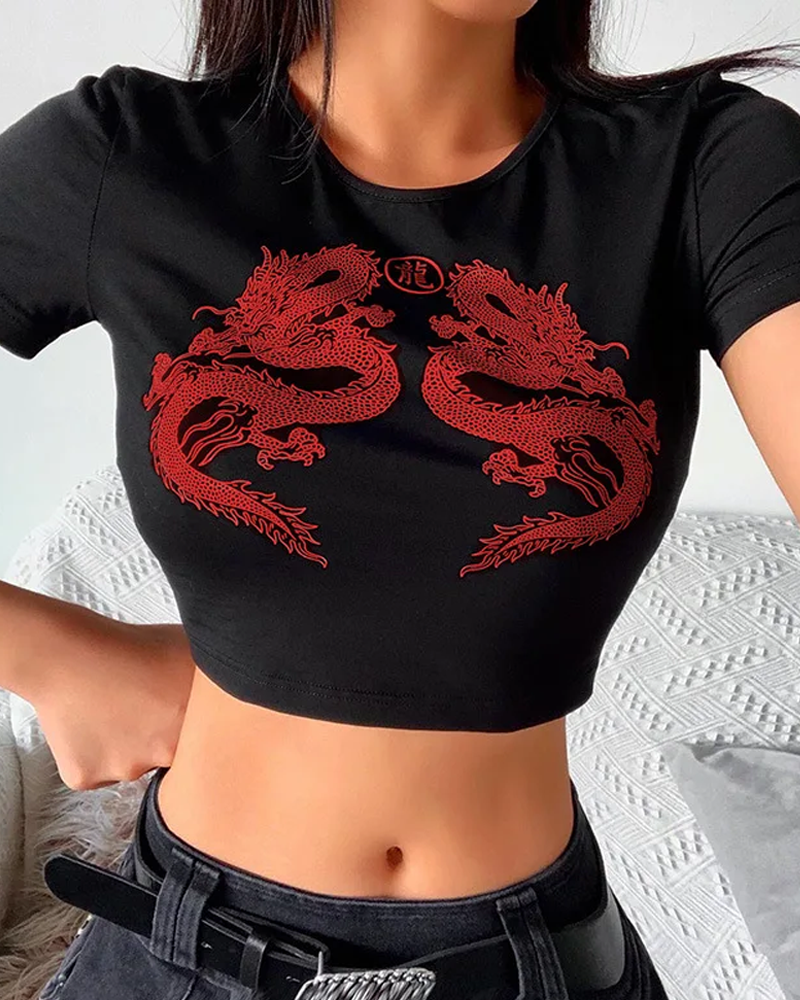 Dragon Crop Top