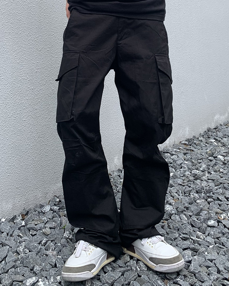 Men's Black Cargo Pants | Yokai Clothing