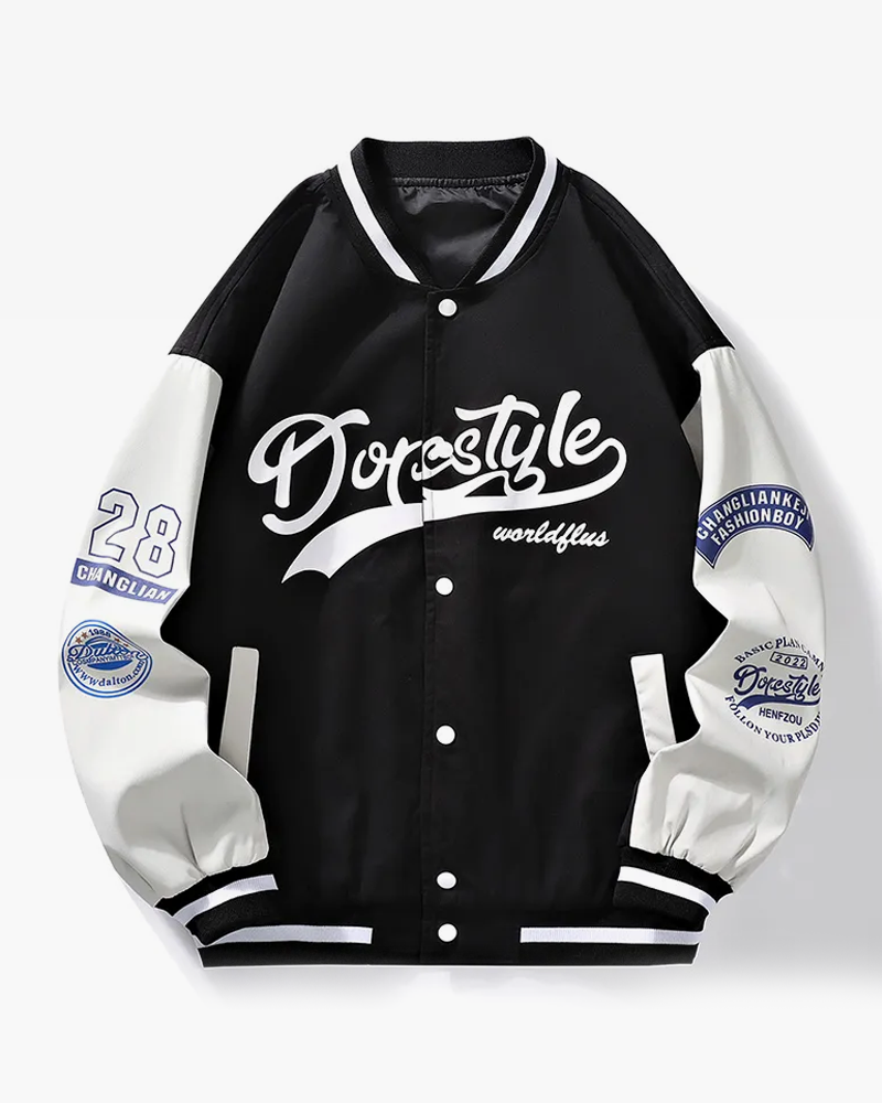 Black And White Varsity Jacket