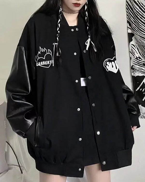 All Black Varsity Jacket