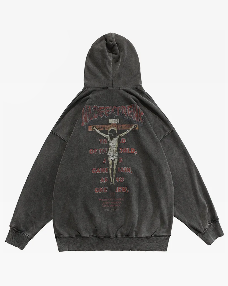 Washed Black Hoodie
