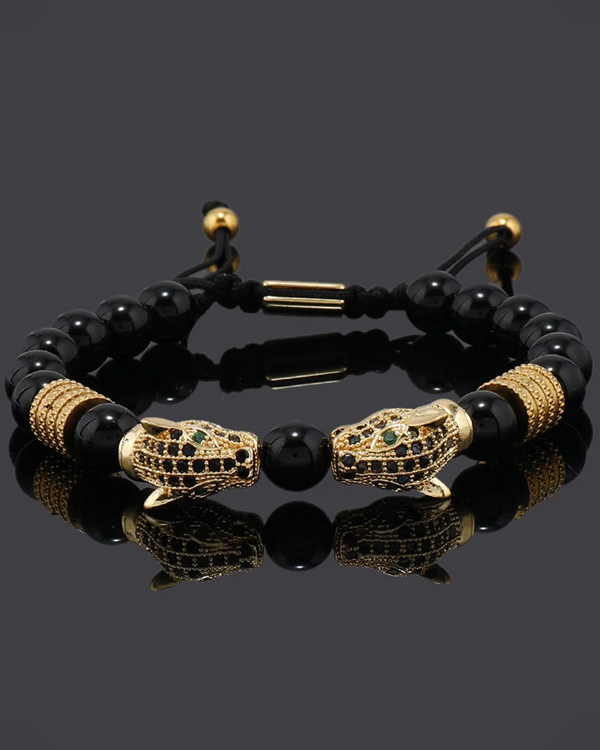 Black Bead Bracelet