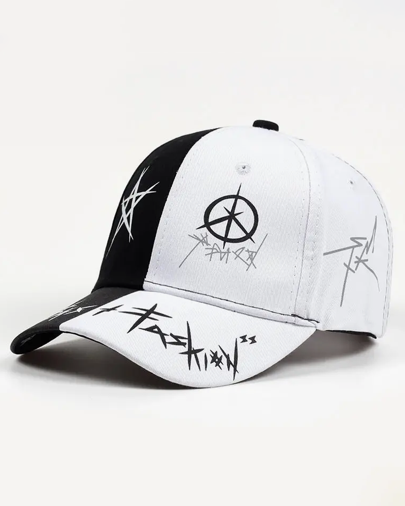 Black And White Cap