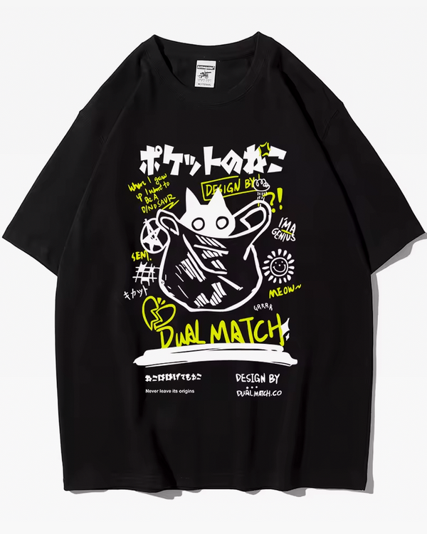 Japanese Cat Tee Shirt