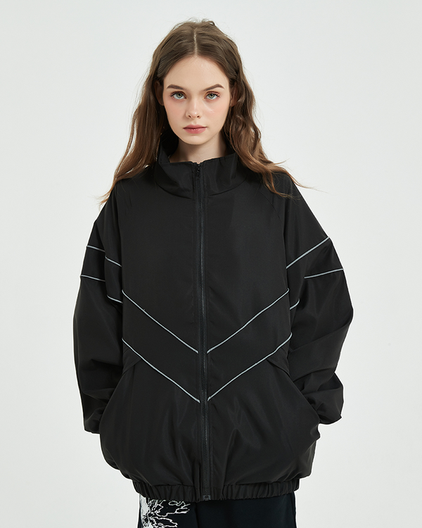 Jacket With Reflective Stripes