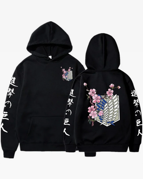 Attack On Titan Cherry Blossom Hoodie