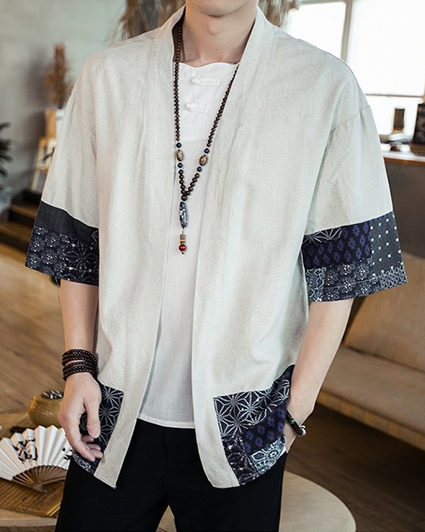 Beige Kimono Cardigan